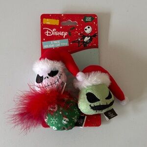 Disney Nightmare Before Christmas Cat Toy Set - Red, Green, Black
